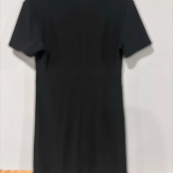 Little Black Work Dress Maze Collection Button-Down Mini Dress - Size L - Picture 6 of 6
